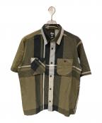 stussyステューシー）の古着「半袖シャツ」｜カーキ