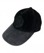 RRLダブルアールエル）の古着「スウェードコーデュロイ ボールキャップ」｜ブラック