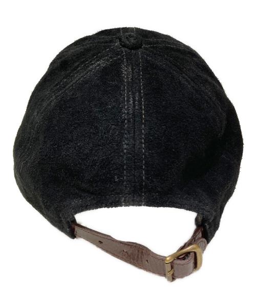 RRL（ダブルアールエル）RRL (ダブルアールエル) スウェードコーデュロイ ボールキャップ ブラックの古着・服飾アイテム