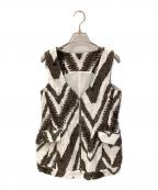 styling/ kei shirahataスタイリング / ケイ シラハタ）の古着「オリジナルジャガードジレ」｜ホワイト