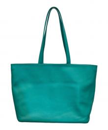 business leather factory（ビジネス レザー ファクトリー）の古着「トートバッグ」｜グリーン