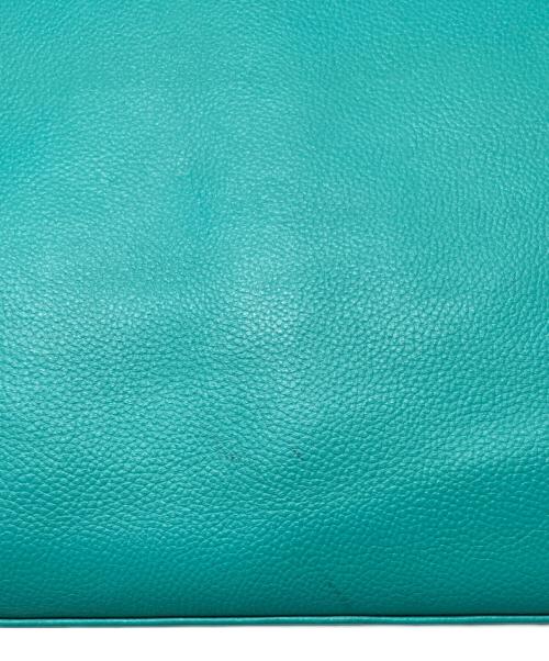 business leather factory（ビジネス レザー ファクトリー）BUSINESS LEATHER FACTORY (ビジネス レザー ファクトリー) トートバッグ グリーンの古着・服飾アイテム