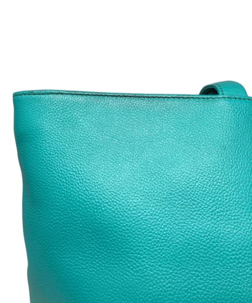 business leather factory（ビジネス レザー ファクトリー）BUSINESS LEATHER FACTORY (ビジネス レザー ファクトリー) トートバッグ グリーンの古着・服飾アイテム