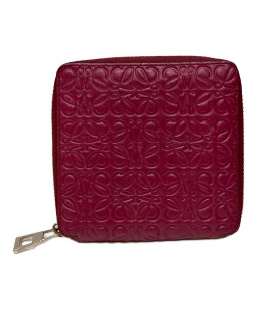 LOEWE（ロエベ）LOEWE (ロエベ) 2つ折り財布 ラズベリーピンクの古着・服飾アイテム