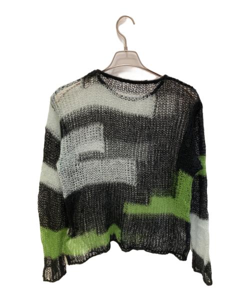 soduk（スドーク）soduk (スドーク) patchwork knit tops ブラック サイズ:不明(実寸サイズをご確認ください)の古着・服飾アイテム