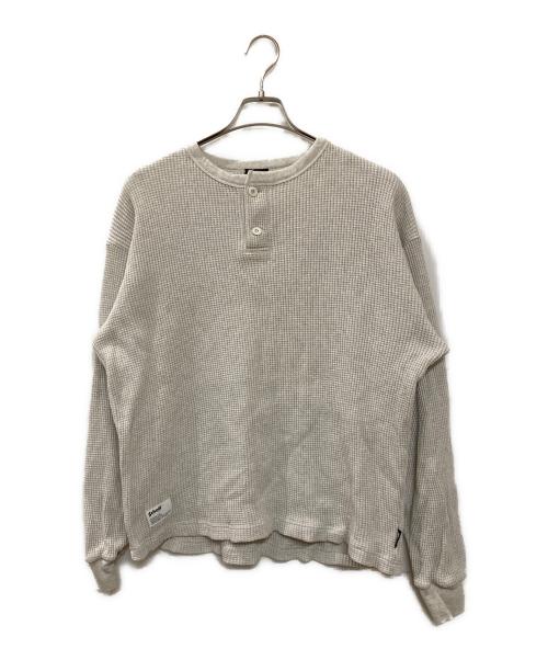 Schott（ショット）Schott (ショット) サーマルヘンリーネックTシャツ グレー サイズ:Mの古着・服飾アイテム