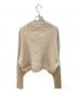 HYKE (ハイク) ベルテッドショートニットカーディガン ベージュ サイズ:M：13000円