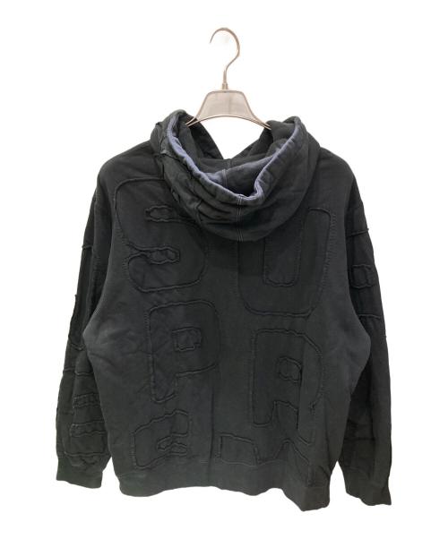 SUPREME（シュプリーム）SUPREME (シュプリーム) Cutout Letters Hooded Sweatshirt ブラック サイズ:Mの古着・服飾アイテム