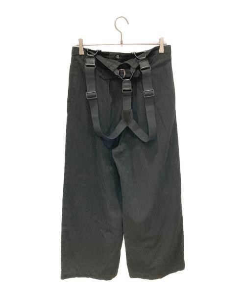 Spick and Span（スピック＆スパン）Spick and Span (スピックアンドスパン) サスペンダー付きワーカーパンツ ブラック サイズ:38の古着・服飾アイテム