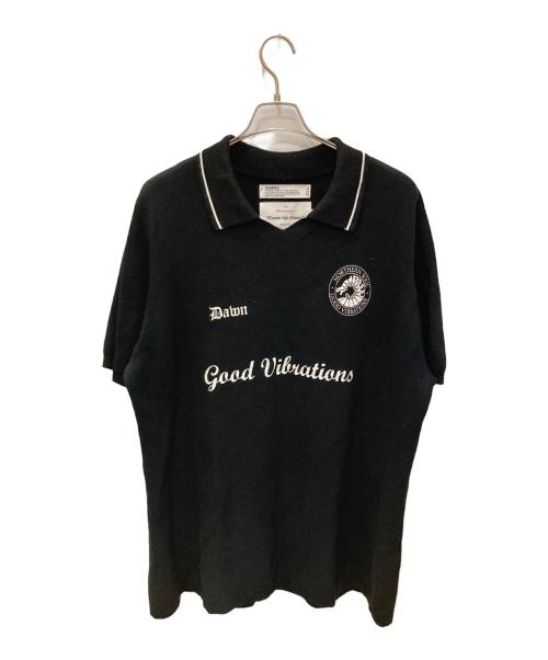 DAIRIKU（ダイリク）DAIRIKU (ダイリク) Lame Soccer Uniform Knit Pullover ブラック サイズ:Lの古着・服飾アイテム