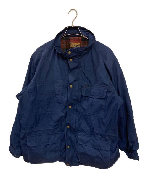Eddie Bauer（エディーバウアー）Eddie Bauer (エディーバウアー) 古着裏ブランケットマルチポケットマウンテンパーカー ネイビー サイズ:XXLの古着・服飾アイテム