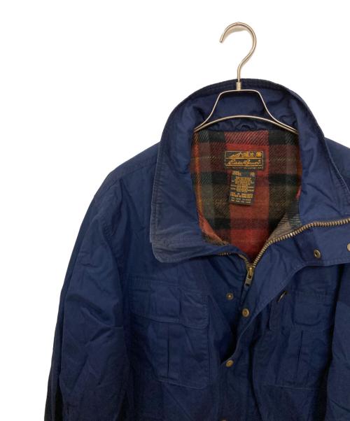 Eddie Bauer（エディーバウアー）Eddie Bauer (エディーバウアー) 古着裏ブランケットマルチポケットマウンテンパーカー ネイビー サイズ:XXLの古着・服飾アイテム