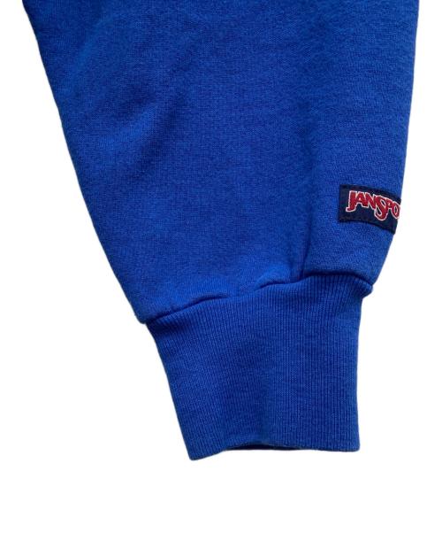 JANSPORT（ジャンスポーツ）JANSPORT (ジャンスポーツ) ヴィンテージ刺繍スウェット ブルー サイズ:XXLの古着・服飾アイテム