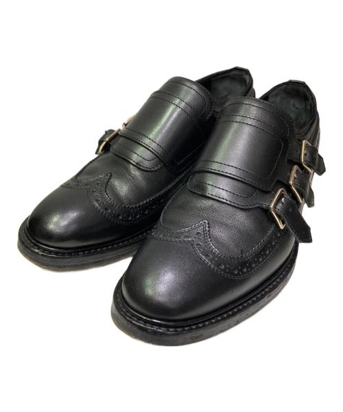 ALEXANDER McQUEEN（アレキサンダーマックイーン）ALEXANDER McQUEEN (アレキサンダーマックイーン) ウィングチップシューズ ブラック サイズ:42の古着・服飾アイテム