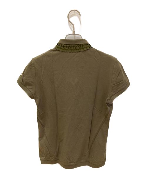 MONCLER（モンクレール）MONCLER (モンクレール) ポロシャツ オリーブ サイズ:Sの古着・服飾アイテム