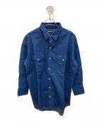 Wrangler×maturelyラングラー×マチュアリー）の古着「デニムウエスタンロングスリーブシャツ」｜インディゴ