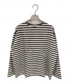 ORCIVALオーシバル）の古着「ボーダーバスクシャツ」｜ホワイト