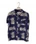 REMI RELIEF (レミレリーフ) アロハシャツ ネイビー サイズ:L：4000円