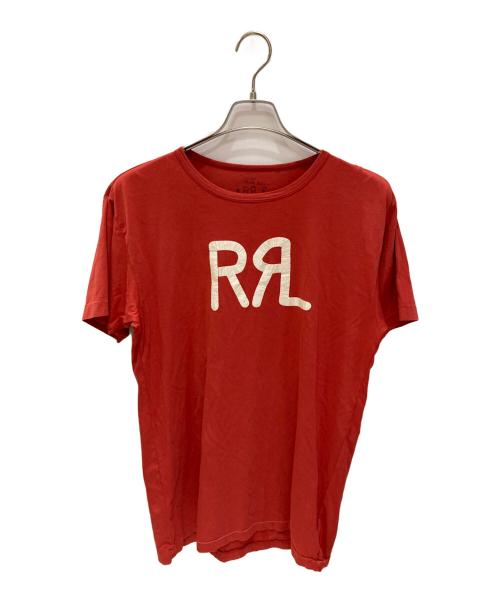 RRL（ダブルアールエル）RRL (ダブルアールエル) ロゴTシャツ レッド サイズ:Mの古着・服飾アイテム