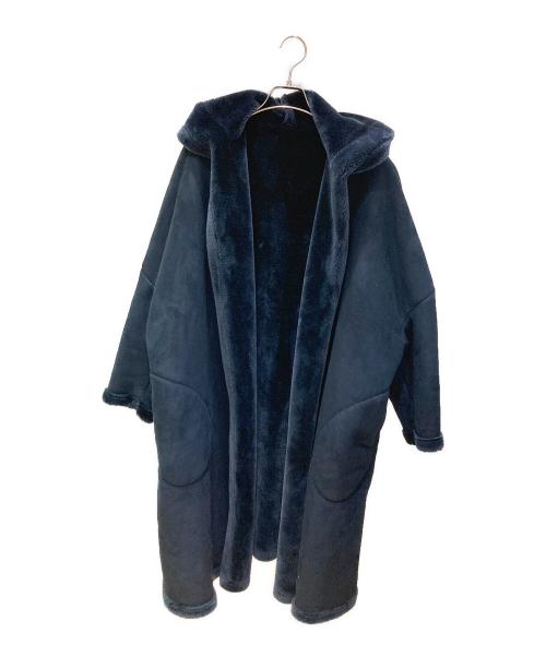 VACHEMENT（ヴァシュモン）VACHEMENT (ヴァシュモン) フェイクムートンコート ネイビー サイズ:FREEの古着・服飾アイテム