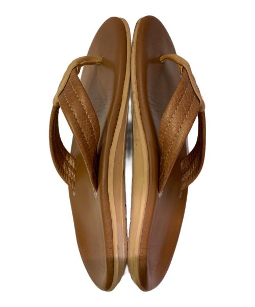 ISLAND SLIPPER（アイランドスリッパ）ISLAND SLIPPER (アイランドスリッパ) レザーサンダル ブラウン サイズ:7の古着・服飾アイテム