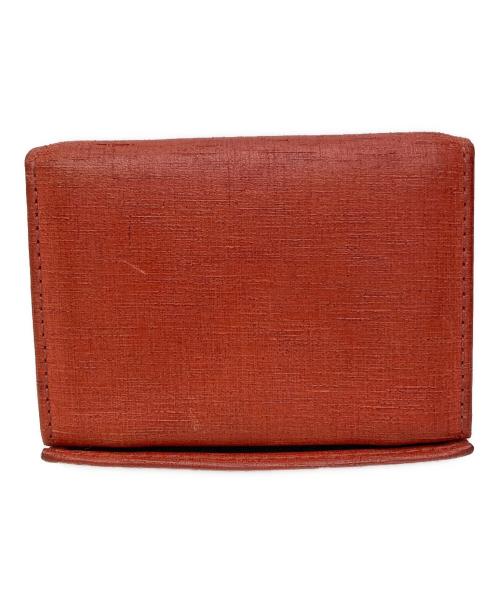 M+（エムピウ）M+ (エムピウ) ミッレフォッリエ コンパクトウォレット レッドの古着・服飾アイテム
