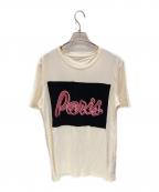 Maison Margielaメゾンマルジェラ）の古着「PARIS PRINT T-SHIRT」｜アイボリー