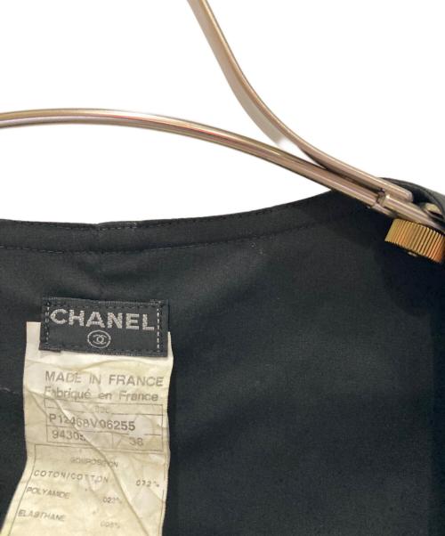 CHANEL（シャネル）CHANEL (シャネル) フロントジップサロペット ブラック サイズ:38の古着・服飾アイテム