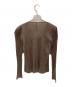PLEATS PLEASE (プリーツプリーズ) プリーツカーディガン ブラウン サイズ:34：15000円