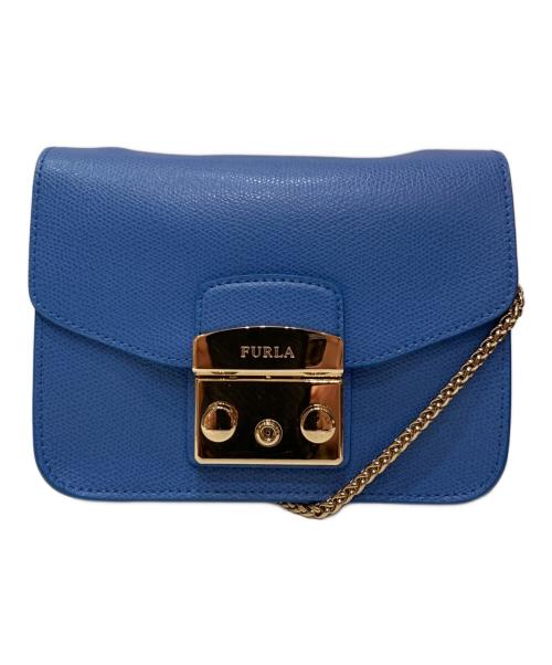 FURLA（フルラ）FURLA (フルラ) ショルダーバッグ ブルーの古着・服飾アイテム