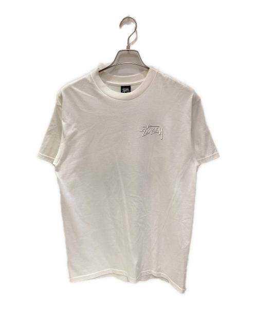 stussy（ステューシー）stussy (ステューシー) プリントTシャツ ホワイト サイズ:Mの古着・服飾アイテム