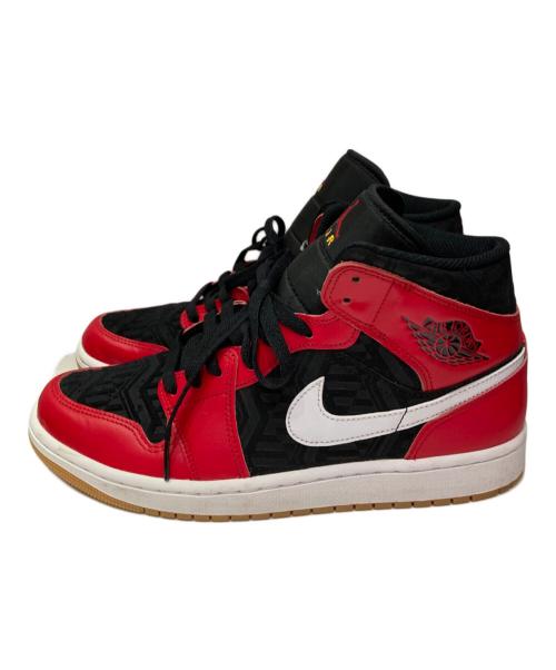 NIKE（ナイキ）NIKE (ナイキ) Air Jordan 1 Mid  Christmas レッド×ブラック サイズ:27cmの古着・服飾アイテム