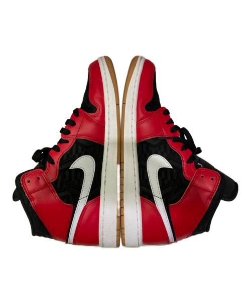 NIKE（ナイキ）NIKE (ナイキ) Air Jordan 1 Mid  Christmas レッド×ブラック サイズ:27cmの古着・服飾アイテム
