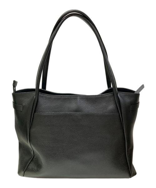 NINA RICCI（ニナリッチ）NINA RICCI (ニナリッチ) リボンモチーフレザートートバッグ ブラックの古着・服飾アイテム