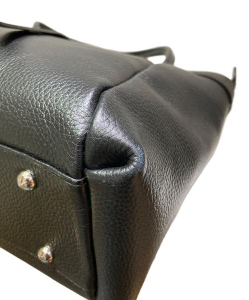 NINA RICCI（ニナリッチ）NINA RICCI (ニナリッチ) リボンモチーフレザートートバッグ ブラックの古着・服飾アイテム