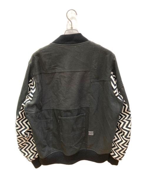 Manastash（マナスタッシュ）Manastash (マナスタッシュ) city country city (シティーカントリーシティー) 再構築ブルゾン ブラック サイズ:Mの古着・服飾アイテム