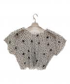 JULIEN DAVIDジュリアンデイヴィット）の古着「チュールデザインブラウス」｜ブラック