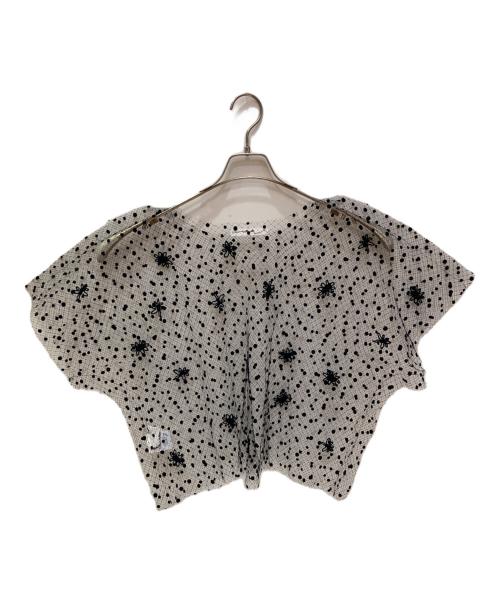 JULIEN DAVID（ジュリアンデイヴィット）JULIEN DAVID (ジュリアンデイヴィット) チュールデザインブラウス ブラック サイズ:Sの古着・服飾アイテム