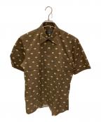 BURBERRY BLACK LABELバーバリーブラックレーベル）の古着「半袖シャツ」｜ブラウン