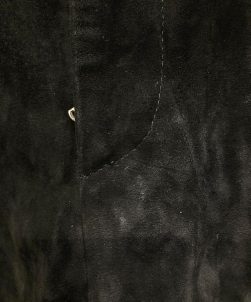 Cinquanta（チンクワンタ）Cinquanta (チンクワンタ) ゴートスウェードタックハーフパンツ ブラック サイズ:44の古着・服飾アイテム