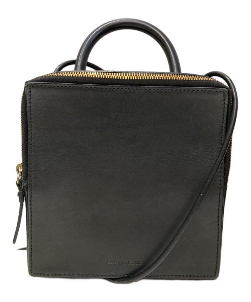 building block（ビルディングブロック）building block (ビルディングブロック) LEATHER BOX BAG ブラックの古着・服飾アイテム