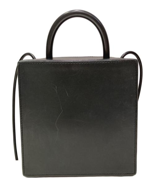 building block（ビルディングブロック）building block (ビルディングブロック) LEATHER BOX BAG ブラックの古着・服飾アイテム
