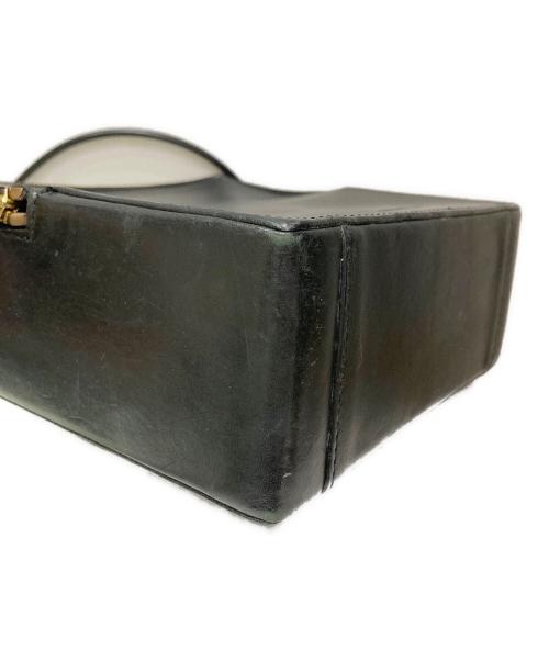 building block（ビルディングブロック）building block (ビルディングブロック) LEATHER BOX BAG ブラックの古着・服飾アイテム
