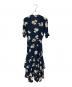 GANNI (ガニー) フラワーワンピース ネイビー サイズ:不明(実寸サイズをご確認ください)：4000円