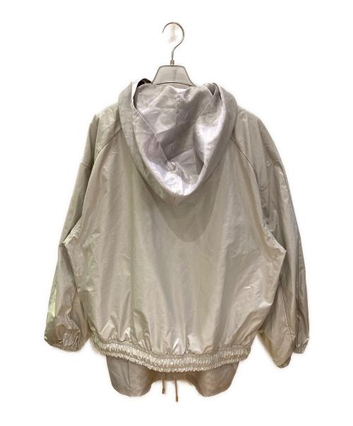 COACH（コーチ）COACH (コーチ) martin kim (マティーンキム) レイヤード コーティング フーディー ジャンパー グレー サイズ:FREEの古着・服飾アイテム