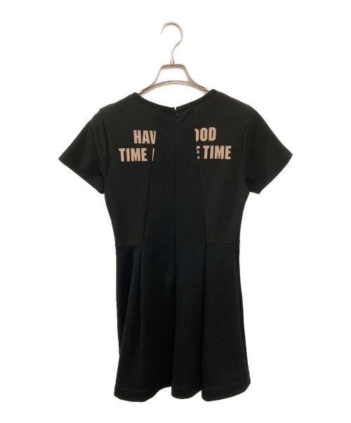 Hysteric Glamour（ヒステリックグラマー）Hysteric Glamour (ヒステリックグラマー) 半袖ワンピース ブラック サイズ:Freeの古着・服飾アイテム