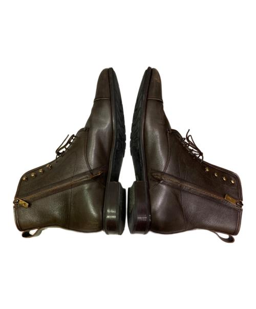 Salvatore Ferragamo（サルヴァトーレ フェラガモ）Salvatore Ferragamo (サルヴァトーレ フェラガモ) サイドジップブーツ ブラウン サイズ:8の古着・服飾アイテム