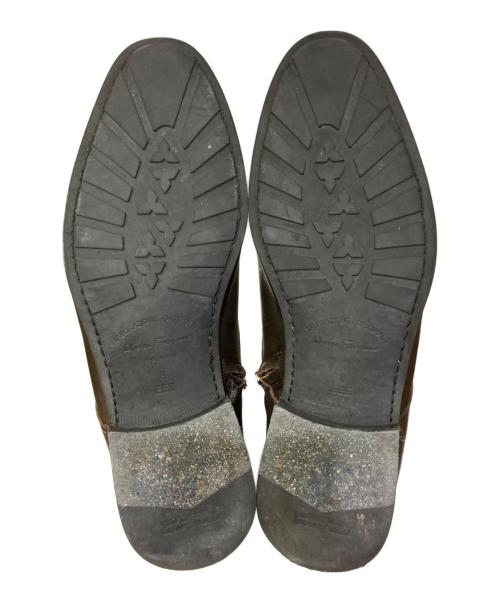 Salvatore Ferragamo（サルヴァトーレ フェラガモ）Salvatore Ferragamo (サルヴァトーレ フェラガモ) サイドジップブーツ ブラウン サイズ:8の古着・服飾アイテム