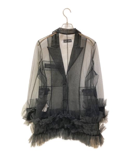 VIVIANO（ヴィヴィアーノ）VIVIANO (ヴィヴィアーノ) チュールジャケット ブラック サイズ:Mの古着・服飾アイテム