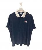 FILA×S2O×BEAUTY&YOUTHフィラ×スドゥ・スドゥ・ウエスト×ビューティーアンドユース）の古着「パイル ポロシャツ」｜ネイビー